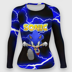 Рашгард женский Sonic storm electro, цвет: 3D-принт