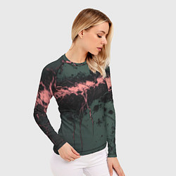 Рашгард женский Гранж потертая текстура, цвет: 3D-принт — фото 2