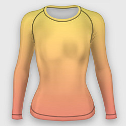 Женский рашгард Градиент нежный жёлто-розовый