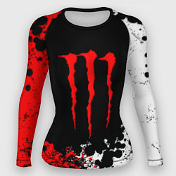 Женский рашгард Monster energy брызги красок