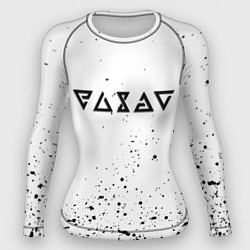 Женский рашгард Ведьмак брызги красок