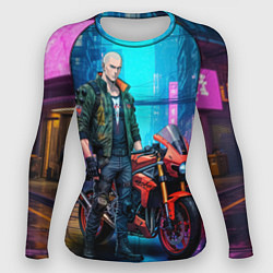 Рашгард женский One punch man cyberpunk 2077, цвет: 3D-принт