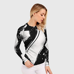 Рашгард женский Color black white, цвет: 3D-принт — фото 2