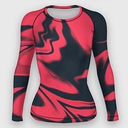 Рашгард женский Color black red, цвет: 3D-принт