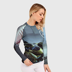 Рашгард женский Lamborghini - motorsport extreme, цвет: 3D-принт — фото 2