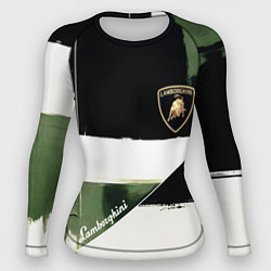 Рашгард женский Ламборджини логотип, цвет: 3D-принт