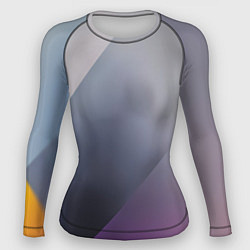 Рашгард женский Color grey with stripes, цвет: 3D-принт