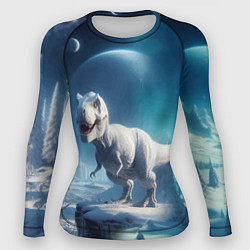Рашгард женский Снежный динозавр - история вымирания, цвет: 3D-принт