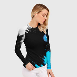 Рашгард женский Napoli краски текстура, цвет: 3D-принт — фото 2