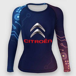 Рашгард женский Citroёn sport, цвет: 3D-принт