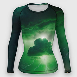 Женский рашгард Зелёный гром