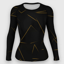 Рашгард женский Color yellow line, цвет: 3D-принт