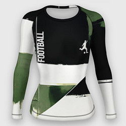 Женский рашгард Футбол на фоне брызг красок