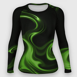 Женский рашгард Green black