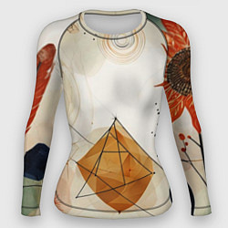 Рашгард женский Boho style, цвет: 3D-принт