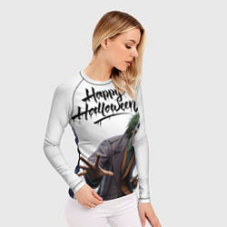 Рашгард женский Счастливого Хэллоуина Джокер 2025, цвет: 3D-принт — фото 2