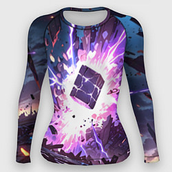 Рашгард женский Магический куб, цвет: 3D-принт