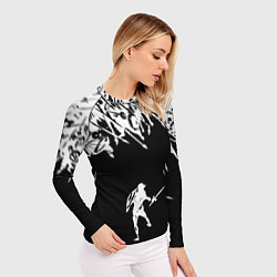 Рашгард женский И один в поле воин, цвет: 3D-принт — фото 2