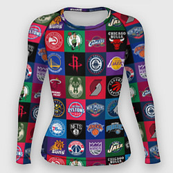 Рашгард женский Команды НБА разноцветные, цвет: 3D-принт