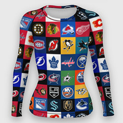 Женский рашгард Команды НХЛ разноцветные