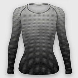 Женский рашгард Градиент металлический тёмно-серый