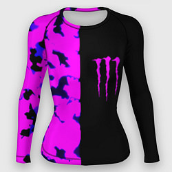 Женский рашгард Monster energy neon camo