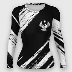 Рашгард женский Дагестан - брызги, цвет: 3D-принт