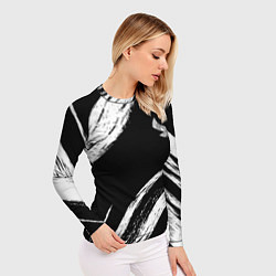 Рашгард женский Дагестан - брызги, цвет: 3D-принт — фото 2