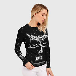 Рашгард женский Bones album - глаза, цвет: 3D-принт — фото 2