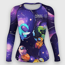 Рашгард женский Among Us космос, цвет: 3D-принт