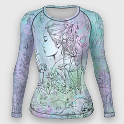 Рашгард женский Скетч японские дорамы, цвет: 3D-принт