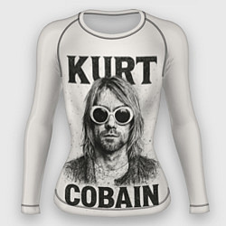 Рашгард женский Kurt Cobain - grunge-art, цвет: 3D-принт