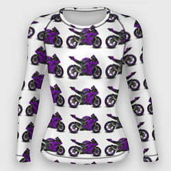 Женский рашгард Motorcycle purple