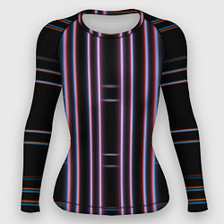 Женский рашгард Neon red blue black