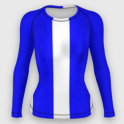 Женский рашгард Color white blue line
