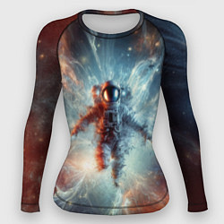 Женский рашгард Космонавт в космической туманности