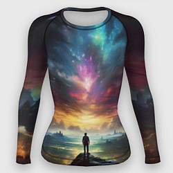 Женский рашгард Shocking the cosmos