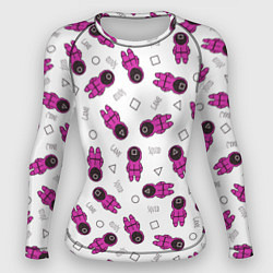 Женский рашгард Персонажи корейского сериала игра в кальмара