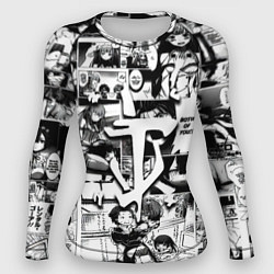 Рашгард женский Doom anime black, цвет: 3D-принт