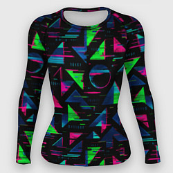 Женский рашгард Геометрия глитч