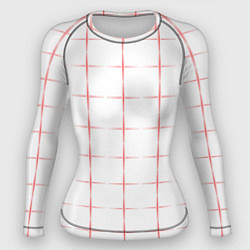 Рашгард женский Color white red crosses, цвет: 3D-принт