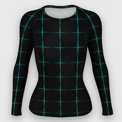 Женский рашгард Color black blue crosses