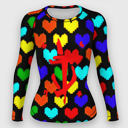 Женский рашгард Doom love pixel pattern