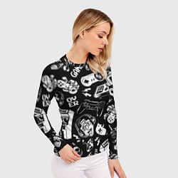 Рашгард женский Retro gamer pattern, цвет: 3D-принт — фото 2