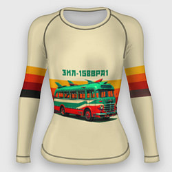 Женский рашгард Ретро автобус ЗИЛ поп-арт