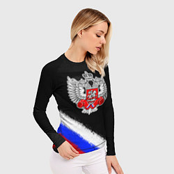 Рашгард женский Федерация бокса - триколор, цвет: 3D-принт — фото 2