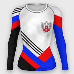Рашгард женский Федерация бокса - Россия, цвет: 3D-принт