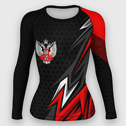 Рашгард женский Федерация бокса - Россия, цвет: 3D-принт