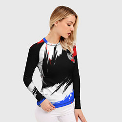 Рашгард женский Федерация бокса РФ - краска, цвет: 3D-принт — фото 2