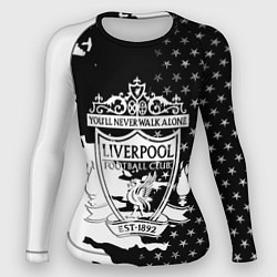 Женский рашгард Liverpool текстура спорт